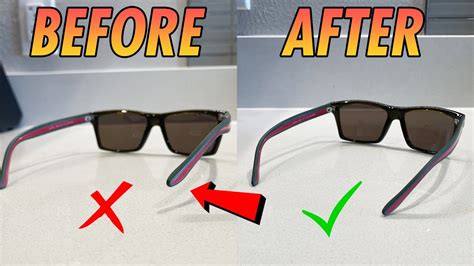 how to fix crooked sunglasses